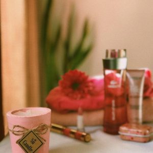 شمع بتونی صورتی پُررنگ