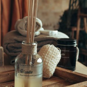 خوشبوکننده چوبی شیشه بی رنگ