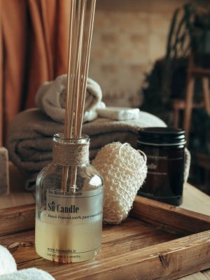 خوشبوکننده چوبی شیشه بی رنگ