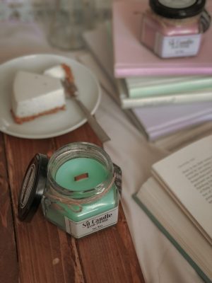 شمع بنتون دارچین با فیتیله چوبی