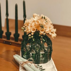 شیشه مکرومه ارتفاع ۱۷