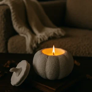 شمع معطر سویا شات کدو صبح پاییزی