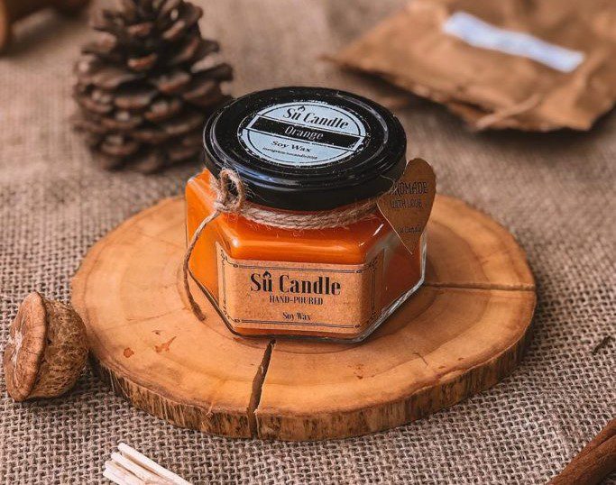 شمع اسانس مایع پرتقالی