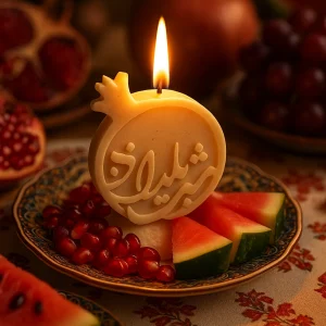 شمع انار یلدایی