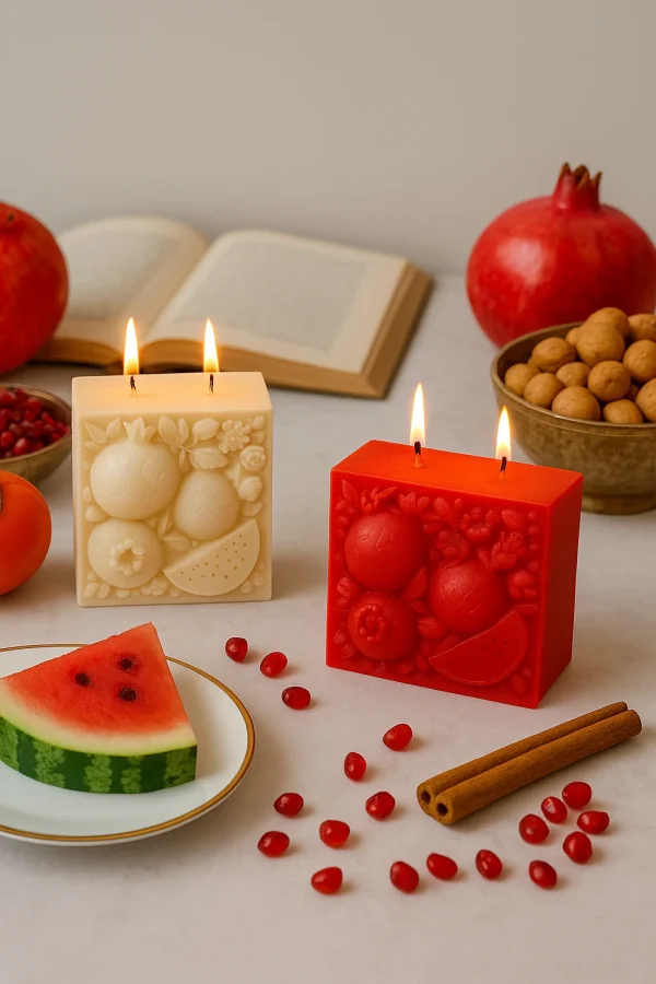 شمع کتیبه یلدا