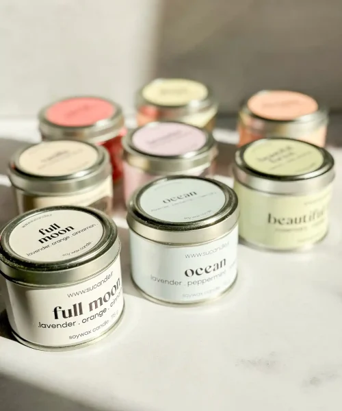 شمع قوطی فلزی استیل