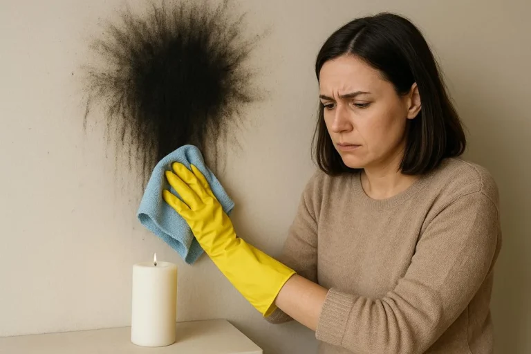آموزش پاک کردن دوده شمع از روی سقف و دیوار