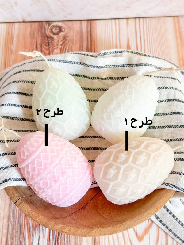 شمع هفت سین ۱۴۰۵ مدل تخم‌مرغی | شمع نوروزی سویا